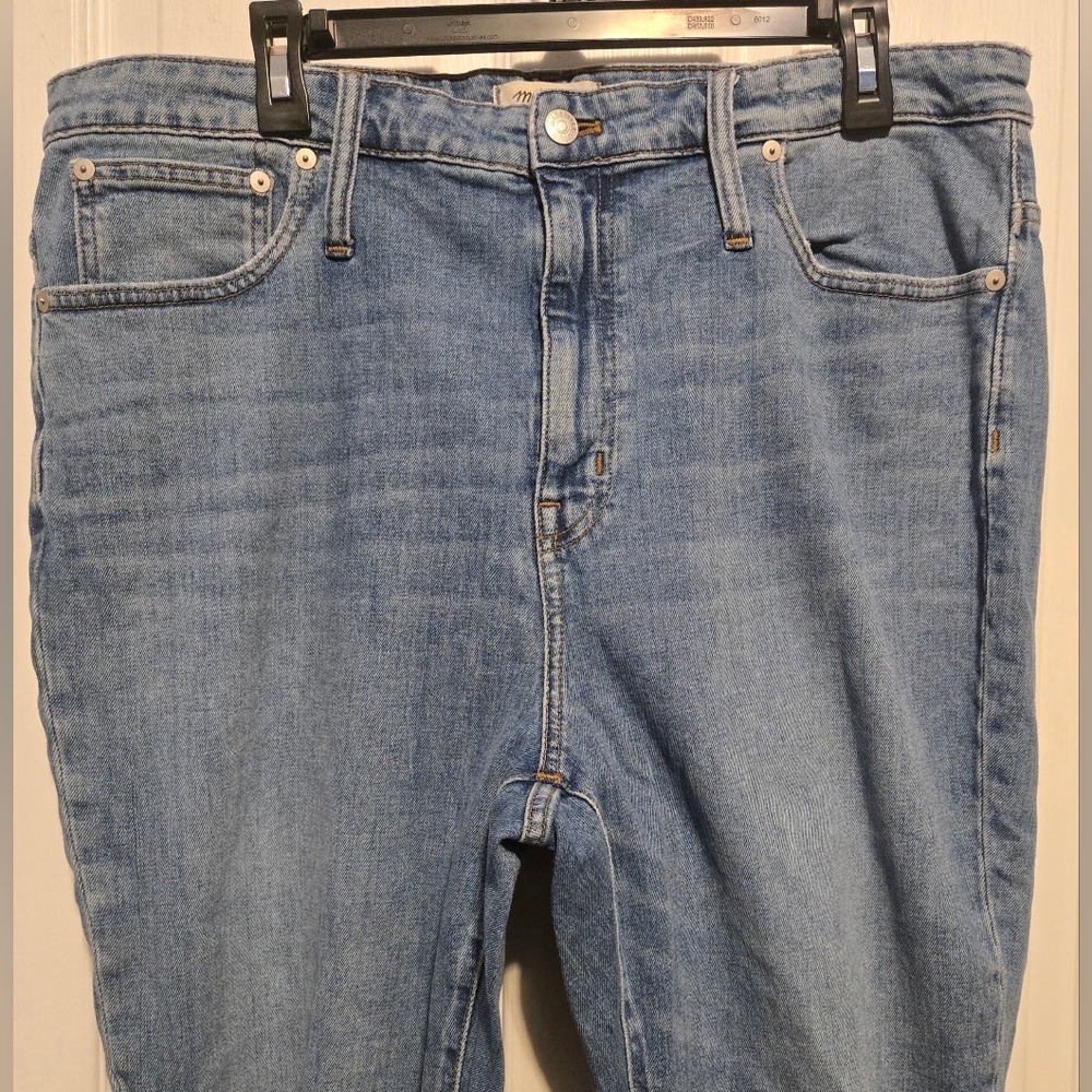 Madewell The High Rise Slim Crop Boy Jeans Size 33 Color Blue - Picture 9 of 14
